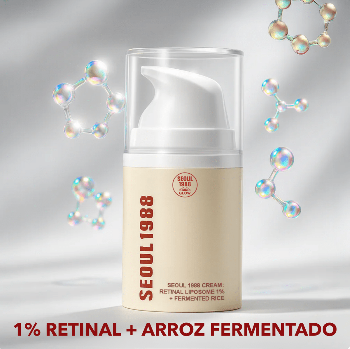 SEOUL 1988 Crema Antiedad | Retinal Liposomado 1% + Arroz Fermentado - Seoul Glow