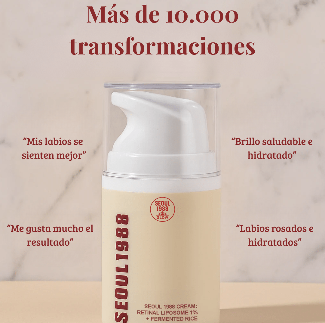 SEOUL 1988 Crema Antiedad | Retinal Liposomado 1% + Arroz Fermentado - Seoul Glow