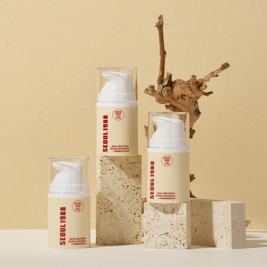 SEOUL 1988 Crema Antiedad | Retinal Liposomado 1% + Arroz Fermentado - Seoul Glow