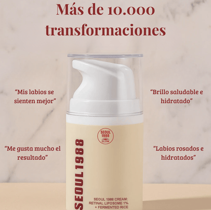 SEOUL 1988 Crema Antiedad | Retinal Liposomado 1% + Arroz Fermentado - Seoul Glow
